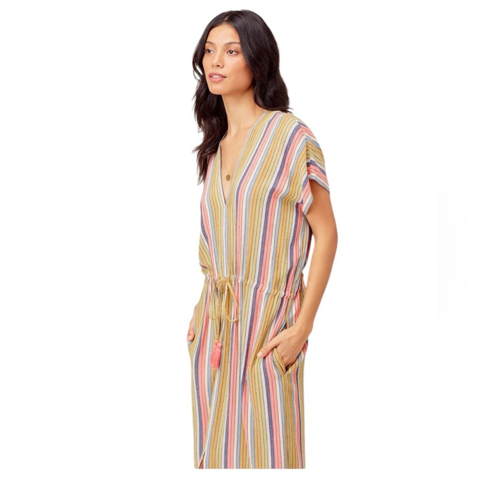 love stich Striped Multicolor dress small